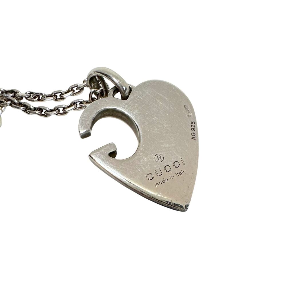 Gucci G Charlotte Heart in Solid Sterling Silver - Picture 2 of 14